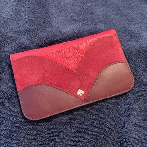 Kate Spade Red and Burgundy Women's Wallet